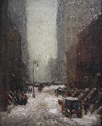 Robert Henri Snow in New York USA oil painting artist